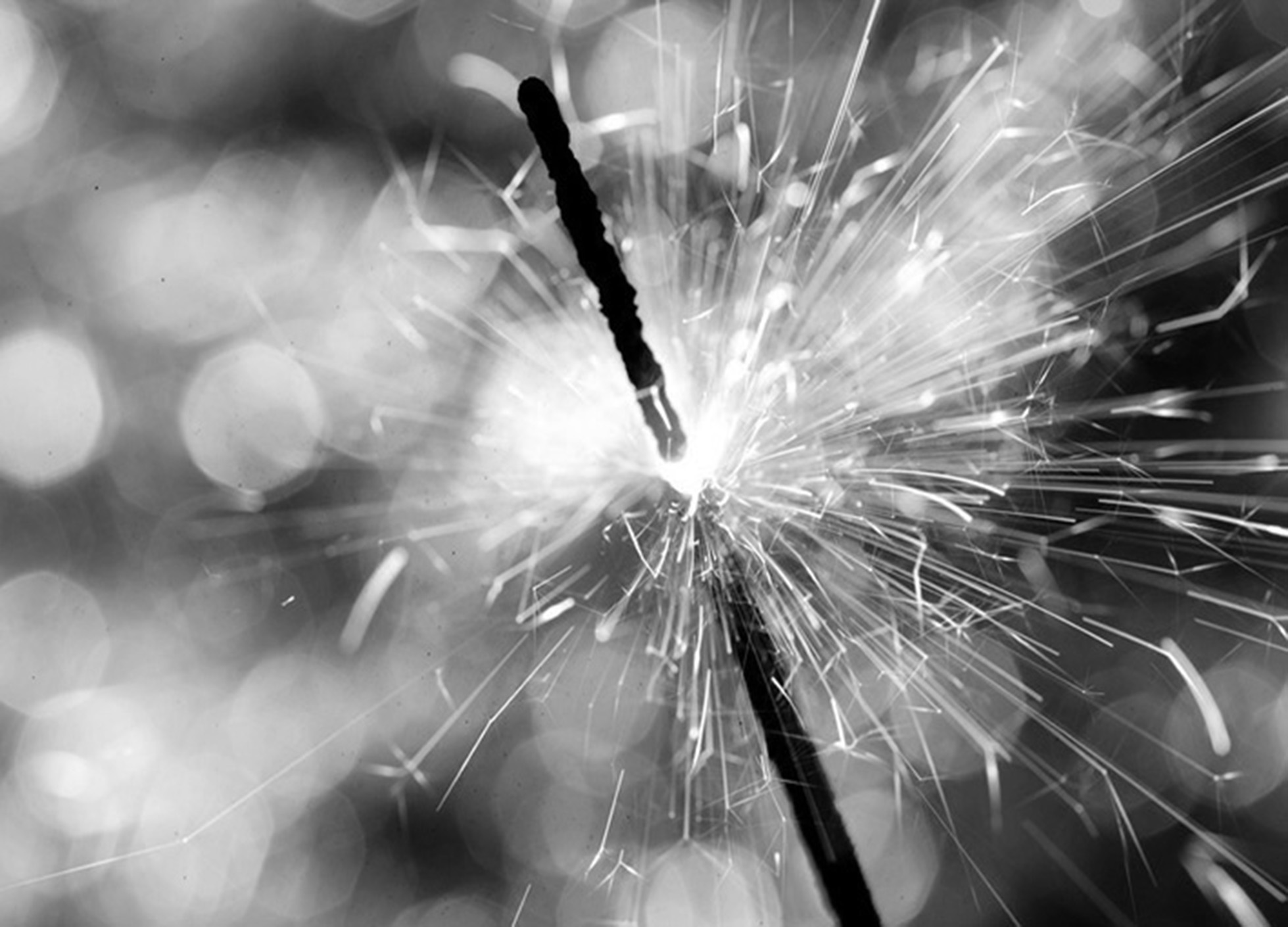 sparkler on bokeh background