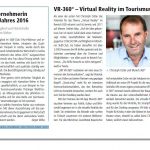 Virtual Reality Tourismus
